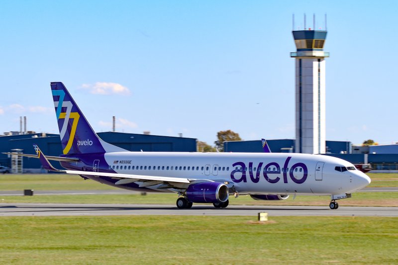 Avelo Airlines, which flies out of Wilmington, is the focus of legislation aimed at its business dealings with ICE. FILE PHOTO